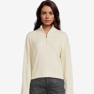 NWT Madewell Cozy-Handed Quarter-zip Sweater Sz XL